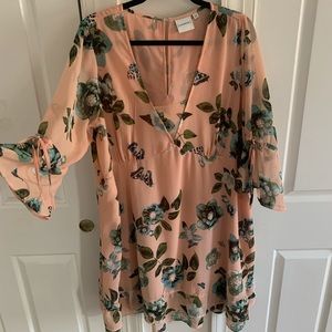 Junarose Floral Pink Dress